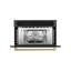 Four à micro-ondes à convection encastré de 30 po en acier inoxydable noir ZLINE Autograph Edition-86659413