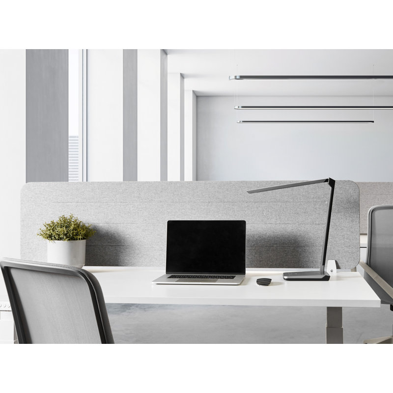 Desk Dividers, 40cm H x 160cm L, Light Grey