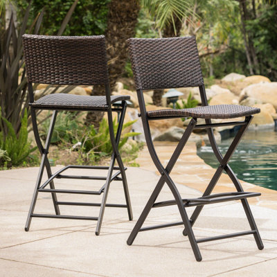 2 terrasses d'extérieur, chaises pliantes pliantes - PE, siège confortable