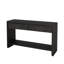 Console de style campagnard avec tiroirs de rangement et tablette ouverte-444467033