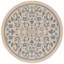 Tapis intérieur / extérieur brun clair / bleu Arneshia-19139296