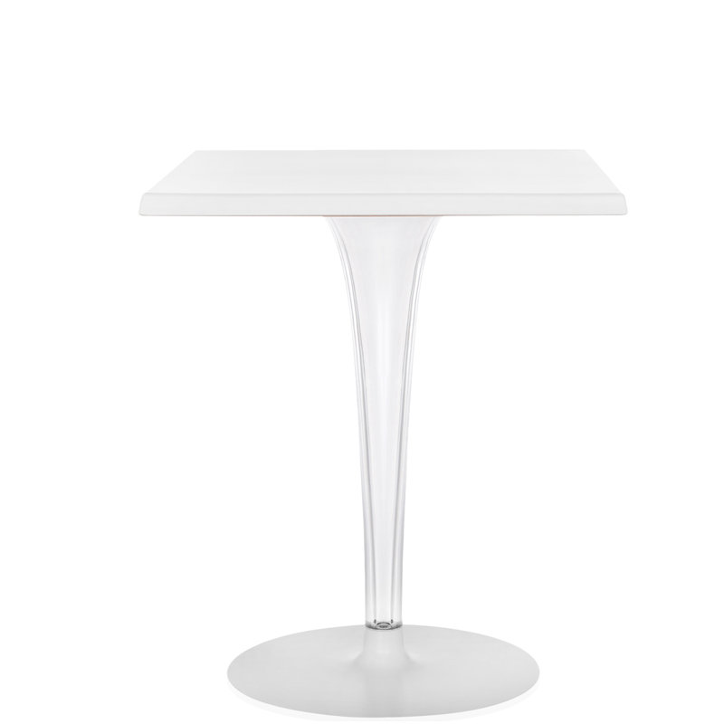 Top Top Coffee Table, White Melamine, 28.5" H x 28" L x 28" W