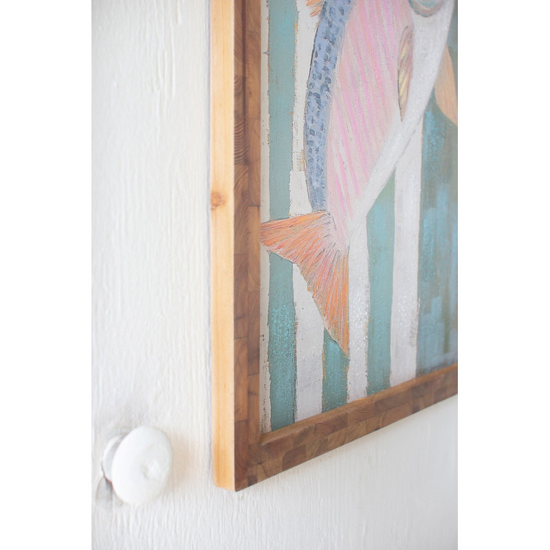 ENSEMBLE DE DEUX PEINTURES À POISSONS