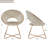 Crivello 71.12 cm Wide Contemporary Velvet Accent Chair with Open Back-995592838