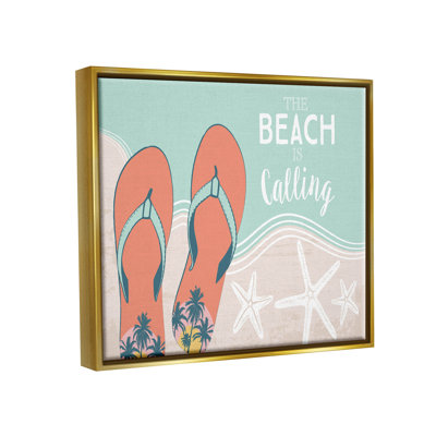 " Beach Is Calling Flip Flops Shore " by Arrolynn Weiderhold