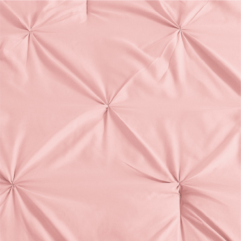 Ensemble d'édredon de 3 pièces en microfibre à nervures Swift Home - couleurs unies et motifs rayés - toutes saisons, durable, facile d'entretien