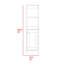 Armoire à linge simple avec quatre tablettes et porte arctique-872765871