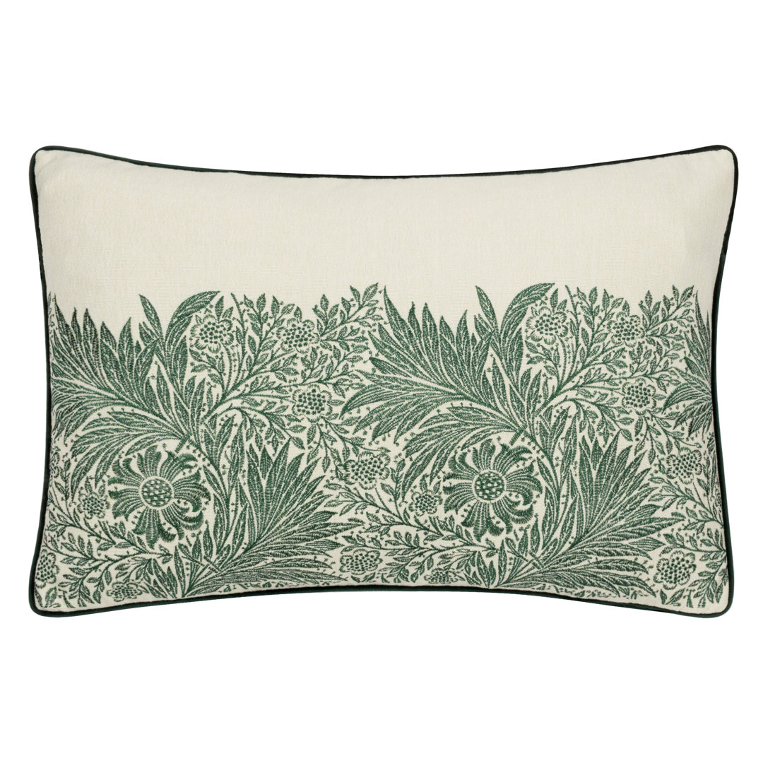 Marigold Floral Rectangular Throw Pillow Cover