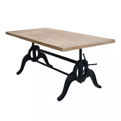 Aemillio Solid Wood Top Dining Table