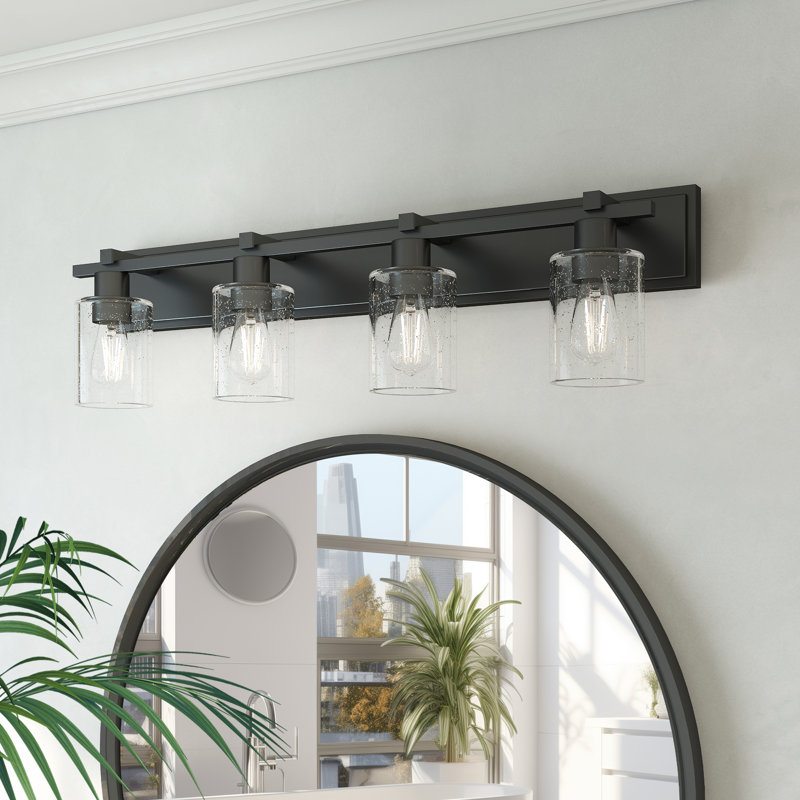Bubble-style 4-lights Bathroom Vanity Light, 4, 5.87" H X 32.3" W X 4" D