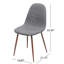 Chaise de salle à manger rembourrée en tissu avec pieds en métal (ensemble de 2)-64176399