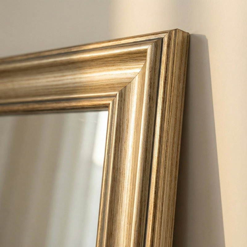 Miroir de plancher 32 po x 70 po pleine longueur - Cadre en bois d'ingénierie, élégant et durable