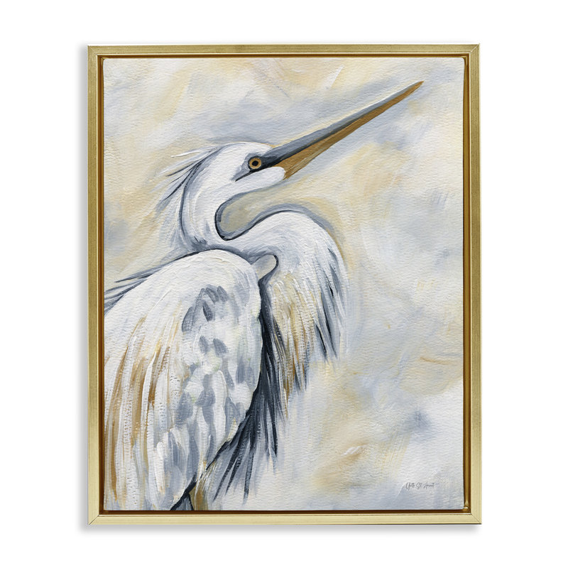 Art mural sur toile Floater, Cadre flottant métallique doré, H 21 po x l 17 po