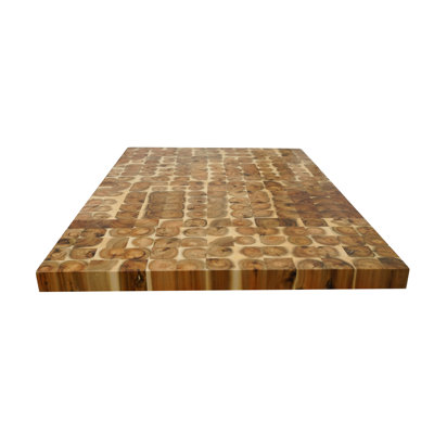 BingLTD - 42" L x 30" W Rectangular Acacia Butcher Block Standard  Countertop with End Grain | Wayfair