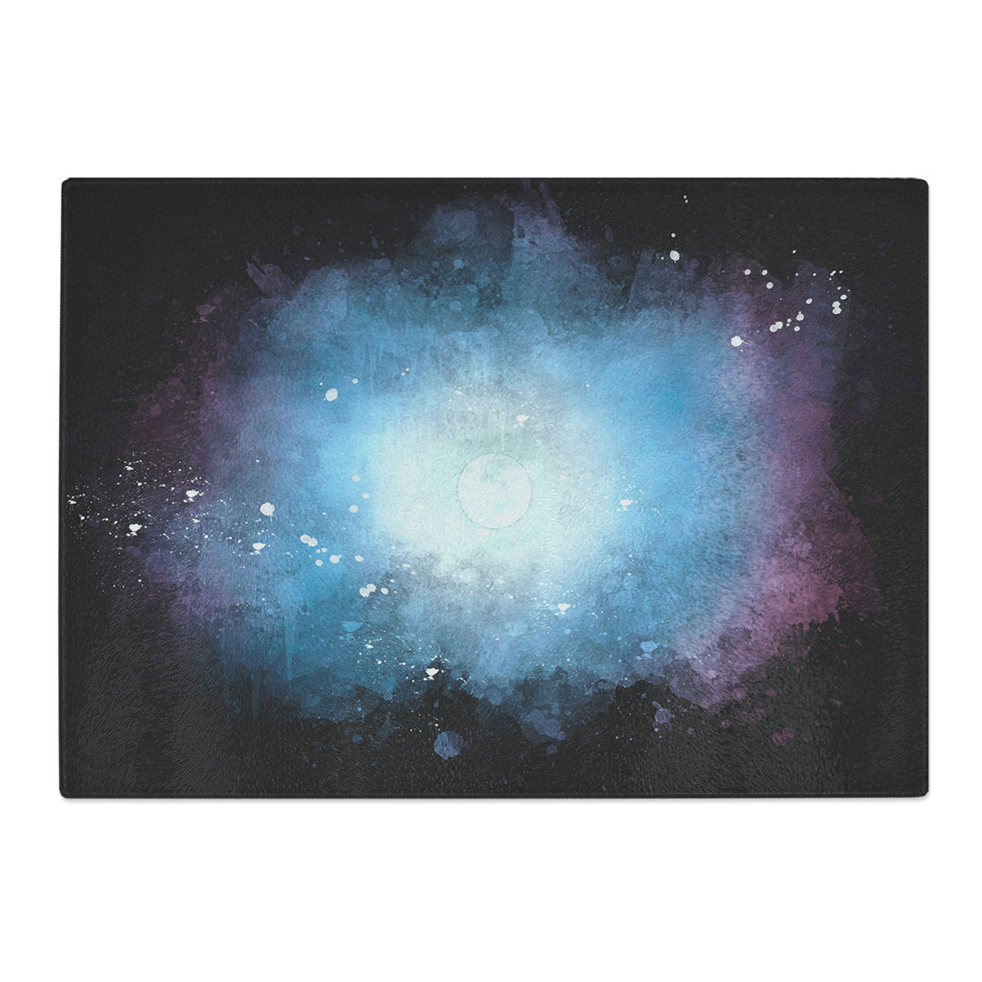 Tempered Glass Moon in the Sky Chopping Board