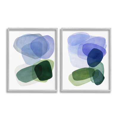 «Minimal Oblong Shapes Single Photo Frame» par Simone Christen, 2 pièces sur toile