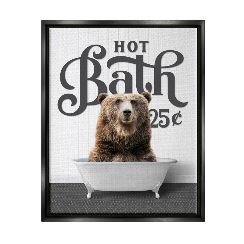 Art mural en toile flottante Latitude Run® par Beared, Cadre flottant noir de jais, H 31 po x l 25 po x P 1,7 po