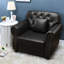 Canapés confortables en similicuir 41,3 pouces Modern Chesterfield Home