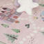 Tapis à motif de château de licorne rose / blanc 4 pi x 6 pi (3 pi 11 po x 5 pi 10 po) de style branche Everly-1146814777