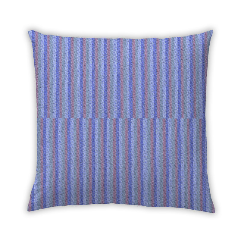 Housse et insert de coussin carré Chinatown, Synthétique, Bleu