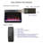 23" Ultra-Thin Electric Fireplace Insert with Crystal, Realistic Flame & Remote Timer