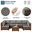 10 - Person Outdoor Seating Group With Cushions-79577811
