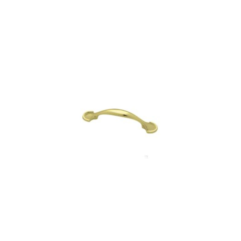 3" Center to Center Arch Pull, Polished Brass