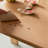70.87" Burlywood Rectangular Solid Wood Dining Table
