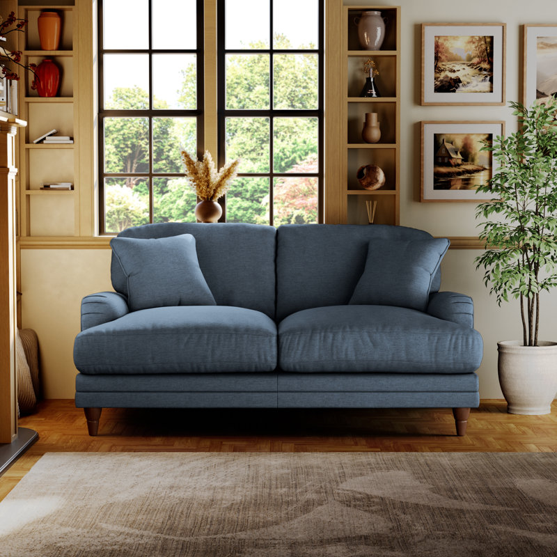 Adaku 2 Seater Sofa, Burnished Beech, Marine