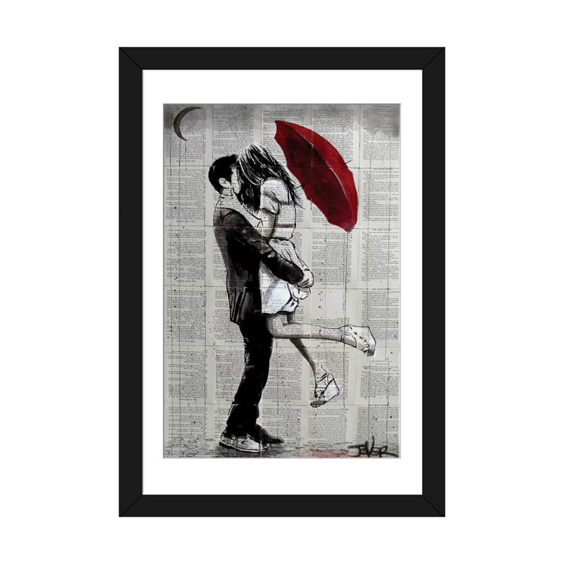 «Forever Romantics», impression sur toile, H 24 po x l 16 po x P 1 po, Papier d'art encadré noir, Blanc