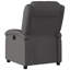 Fauteuil inclinable en cuir véritable gris-725165253