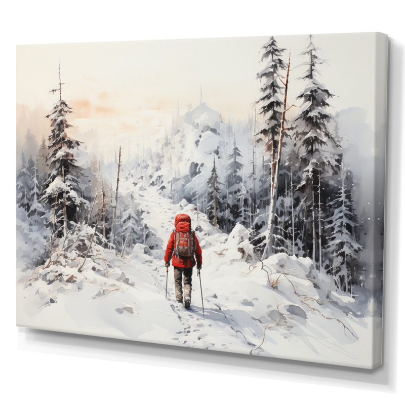 Randonnée arctique Alaska I - impression, H 24 po x l 32 po x P 1 po, Toile tendue