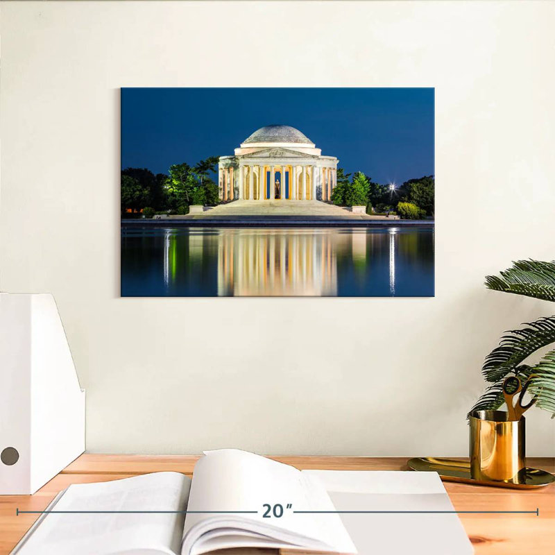 Lilie The Jefferson Memorial, H 8 po x l 12 po
