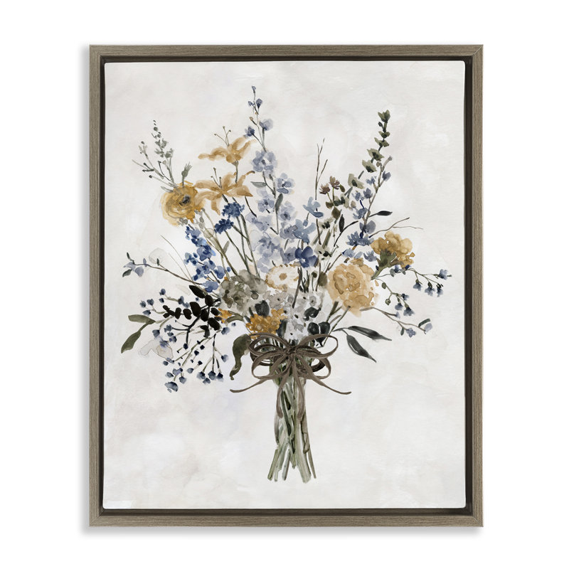 Cadre flottant Delicate Botanicals Bushel, design par Carol Robinson, Montalcino orme flottant encadré, H 31 po x l 25 po
