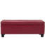 Banc de rangement rectangulaire rembourré avec repose-pieds et tabouret-1073106511