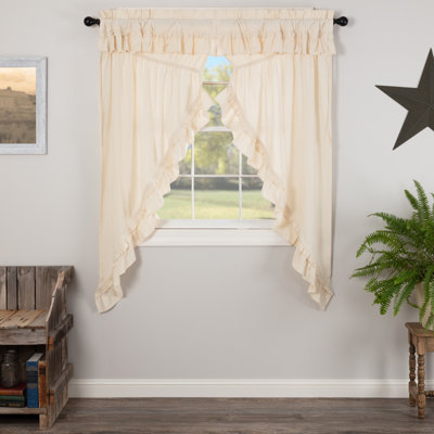 Panneaux de rideaux semi-transparents avec passe-tringle Chayne