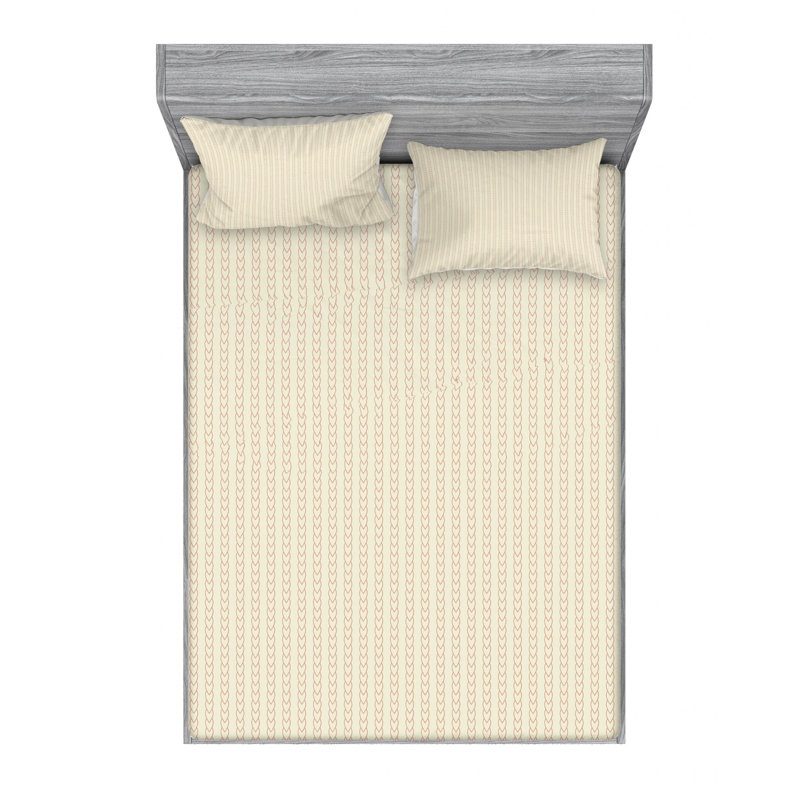 Microfiber Sheet Set, Queen Sheet Set with Fitted Sheet