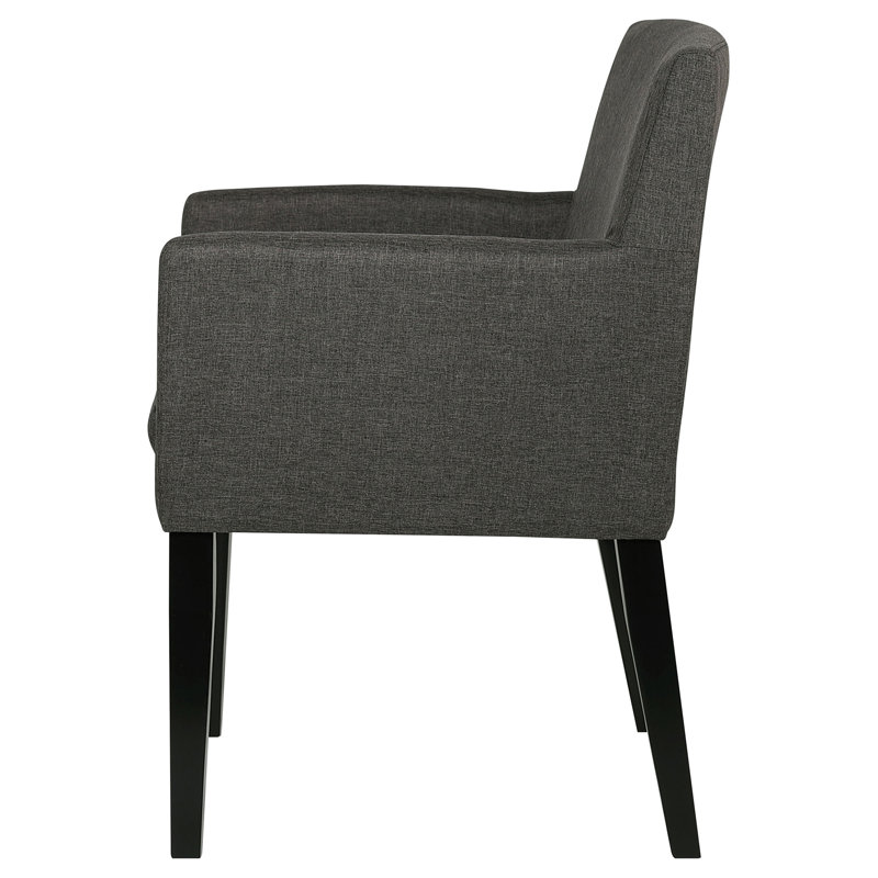 Chaise de salle à manger rembourrée Yorkshire Grey (ensemble de 2)