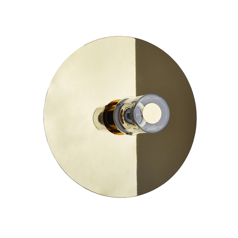 Lampe murale et plafonnier In The Sun, Doré, H 14,96 po x l 14,96 po x P 6,97 po
