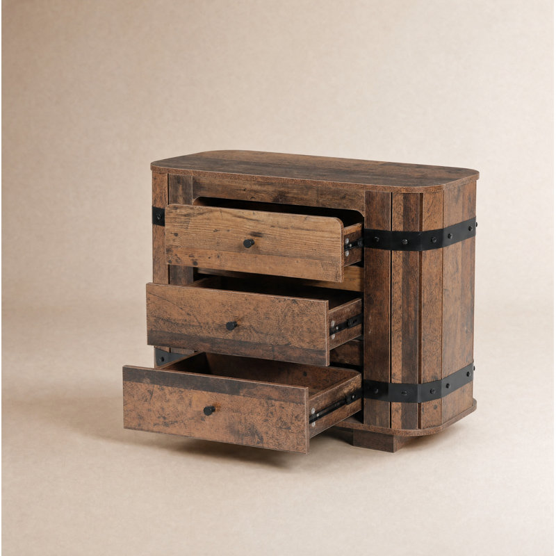 35.4'' W Particle Board / Chipboard Nightstand