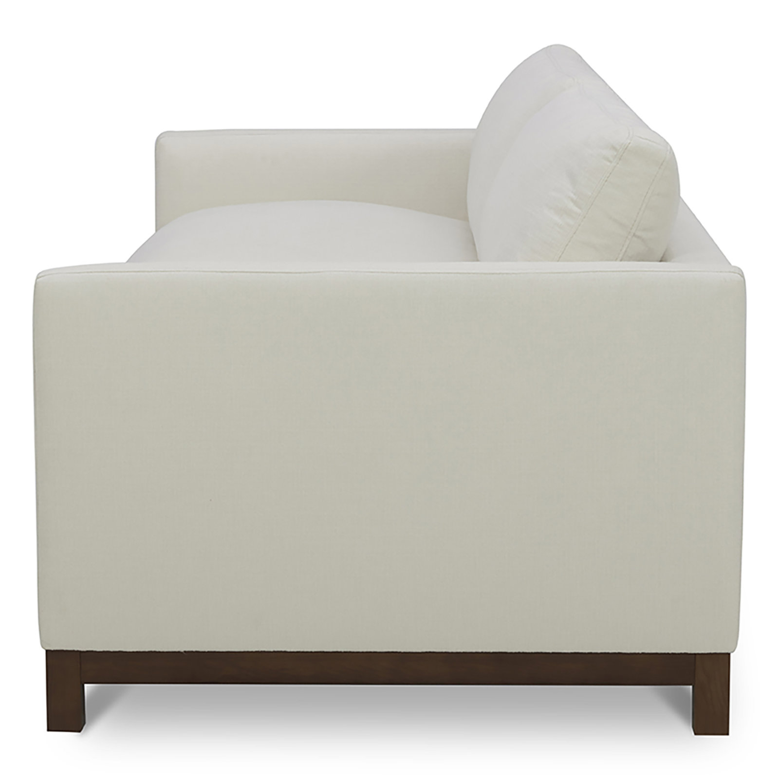 Liz 85" Upholstered Sofa, Flanigan Cotton, Dark Brown, 32.28"H x 84.25"W x 39.37"D