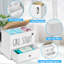 Porte-tampons pour rangement et décoration de salle de bain, organisateur de produit féminin en bois avec tiroir et couvercle