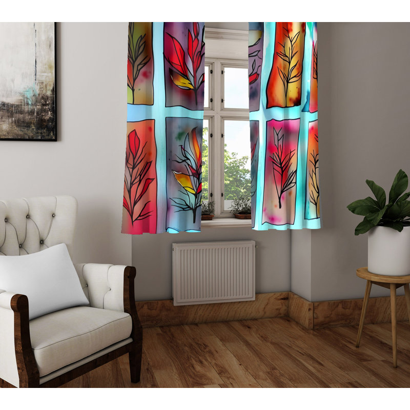 Rideau en polyester Dannell, L 20 po x L 52 po