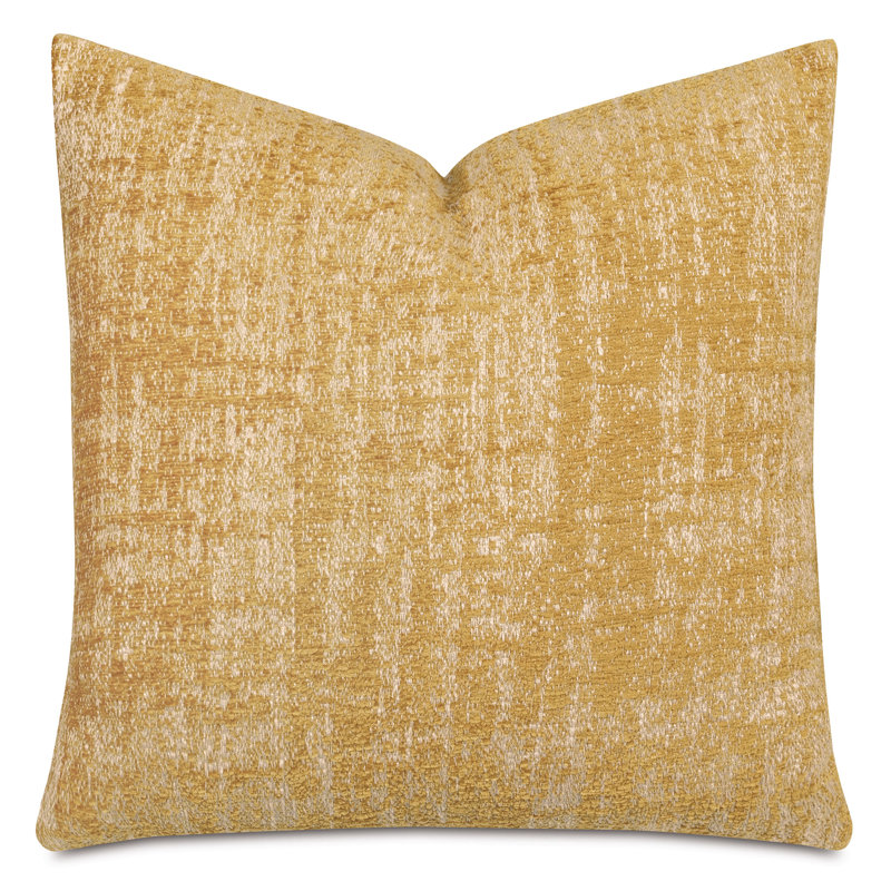 Housse de coussin carré et insert, Jaune Briget