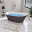 59" x 29" Freestanding Soaking Acrylic Bathtub-94229734