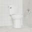 Siège de toilette allongé, siège de toilette à dégagement rapide et fixation rapide, siège de toilette en plastique à fermeture douce, facile à installer et à nettoyer - biscuit-123121770