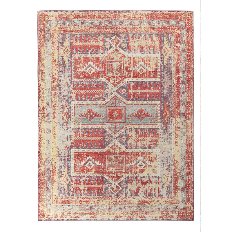 Homage Hand Knotted Wool Geometric Area Rug, Rectangle 9'3" x 11'10"
