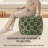 Marta 20" Dark Green Upholstered Pouf Ottoman-117292801