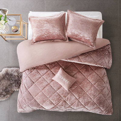 Housse de couette en velours de luxe pour lit simple / simple TG