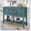Grande console de rangement rétro avec quatre petits tiroirs Cambridge Series, parfaite pour un décor élégant et fonctionnel.-1108186363